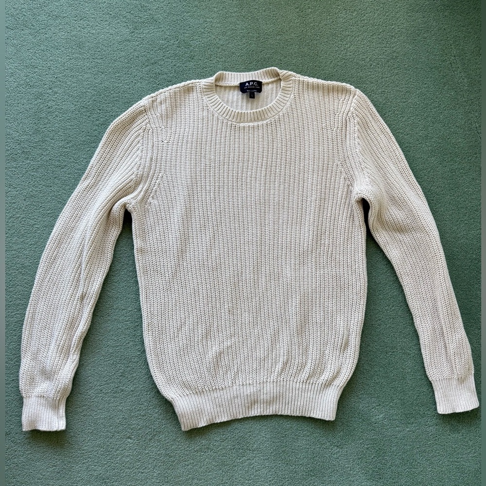 A.P.C. Men's Cream Sweater